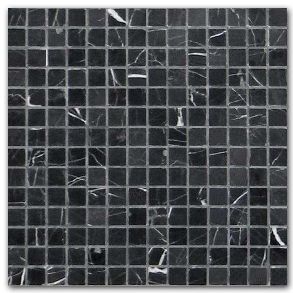 Nero Marquina 3/4" x 3/4" Polished