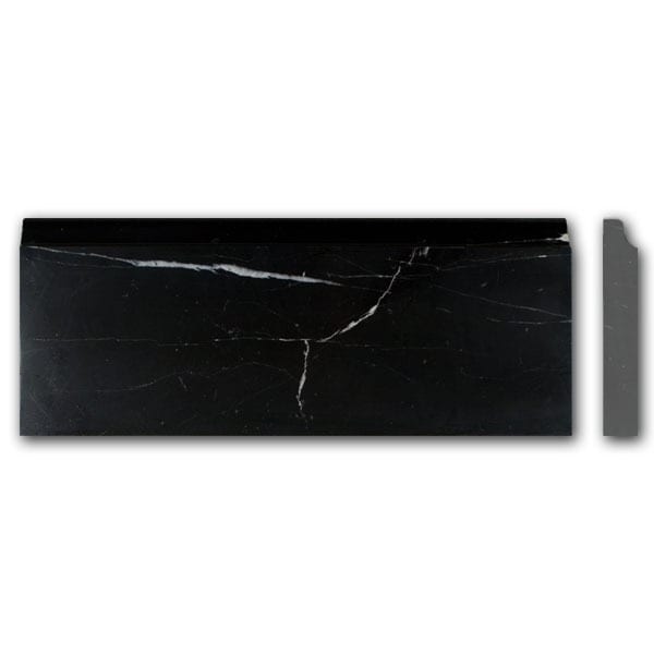 Nero Marquina 5" x 12" Base Honed
