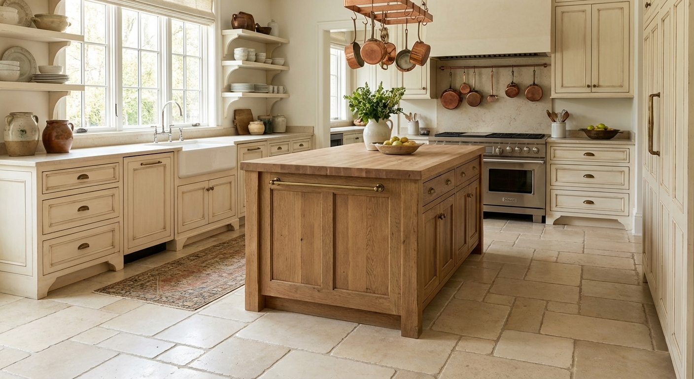 Classic Light Cobbled Kitchen