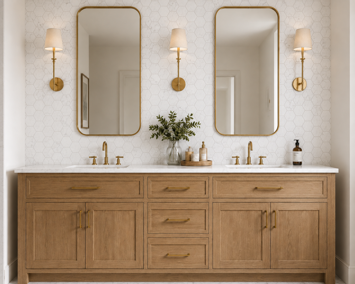 Bianco Carrara 6 Hexagon Honed