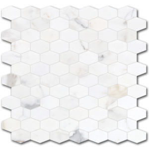 Calacatta Elongated Hexagon Honed