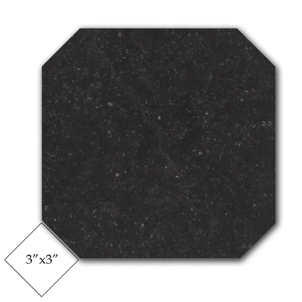 Midnight Bluestone 12" Octagon Honed
