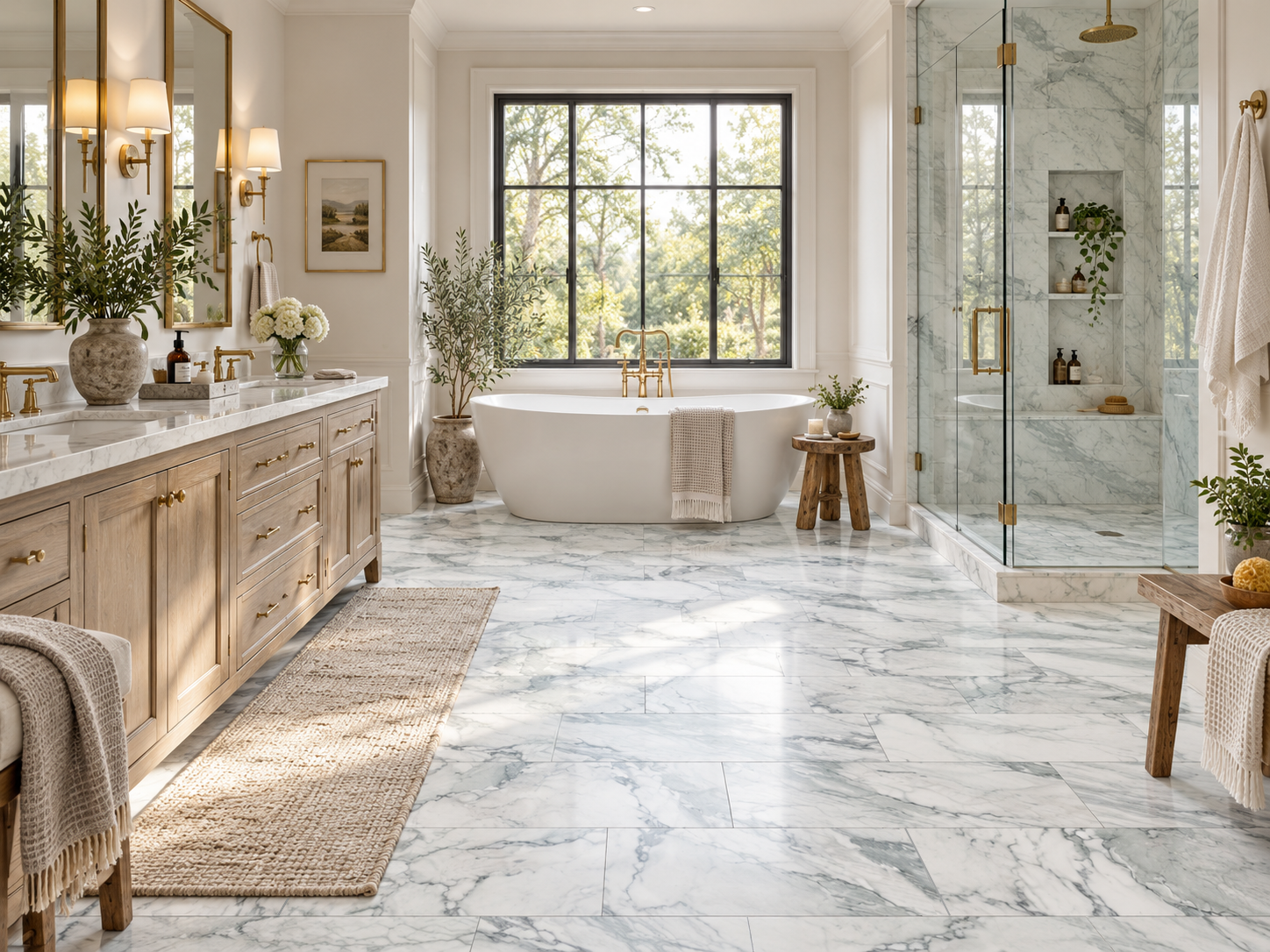 Calacatta Turquoise Bath